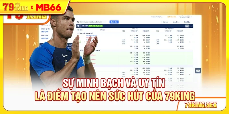 Sự minh bạch và uy tín là điểm tạo nên sức hút của 79King